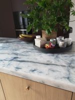 Cristallo Blue Kwartsiet Keukenblad