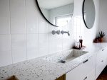 Composiet Keukenblad Terrazzo White Diresco